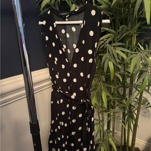 Forever 21 Black and White Polka Dot Maxi Dress